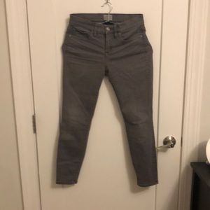 J. Crew 8 Inch Toothpick Jean in Gray